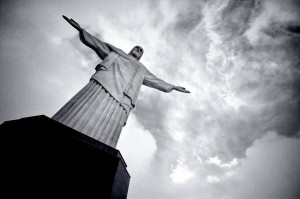 In the overcast distance, I could see Christ the Redeemer welcoming us into Copacabana beach.