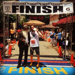 Seeing my McCoy representative waiting at the finish line was pretty invigorating!